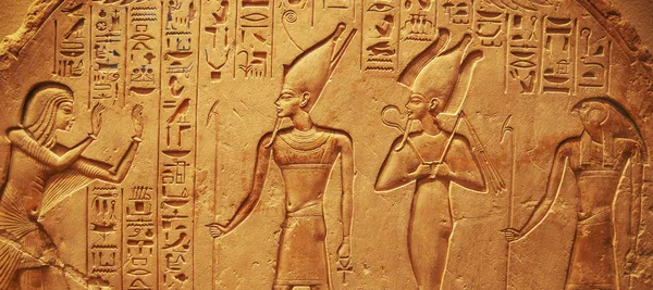 Antigo Egito Hieróglifos Egípcios — Fotografia de Stock