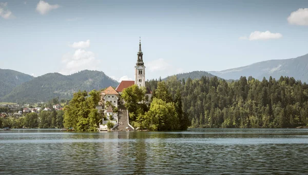 Lago Bled Eslovénia — Fotografia de Stock