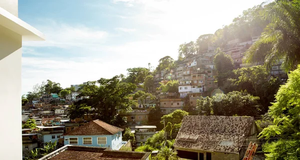 Favela Bairro Cosme Velho Rio Janeiro Brasil — Fotografia de Stock