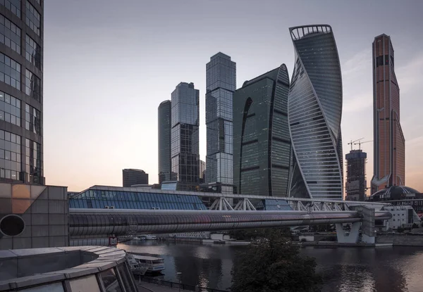 Moskva City International Business Center Ryssland — Stockfoto