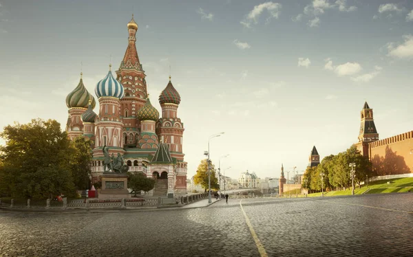 Cathédrale Saint Basile Sur Place Rouge Moscou Russie — Photo
