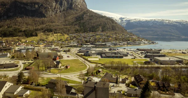 Stryn Cidade Noruega — Fotografia de Stock