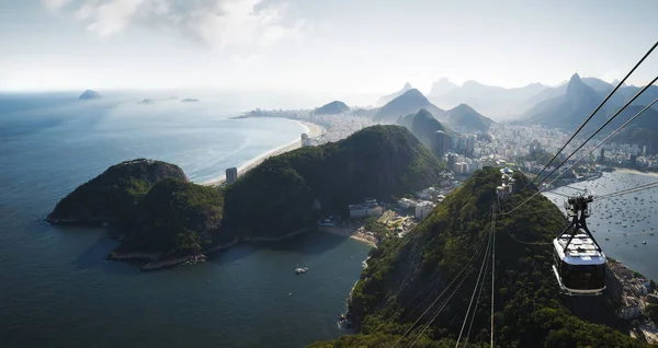 Panorama Río Janeiro Desde Montaña Sugarloaf Brasil — Foto de Stock