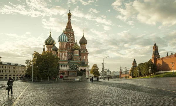 Cathédrale Saint Basile Sur Place Rouge Moscou Russie — Photo