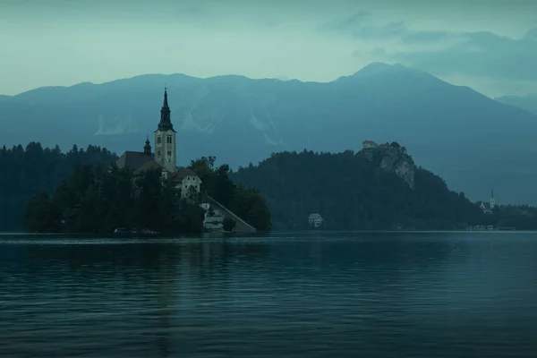 Lago Bled na Eslovénia — Fotografia de Stock