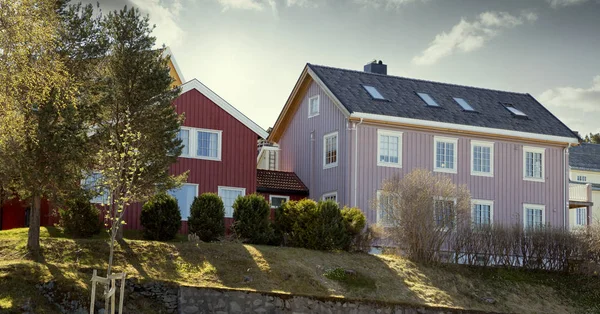 Wooden house in Trondheim, Norway — Stock Photo, Image