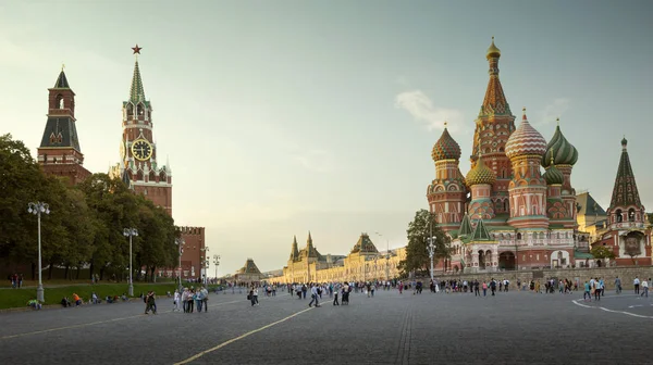 Panorama della Piazza Rossa nella città di Mosca, Russia — Foto Stock