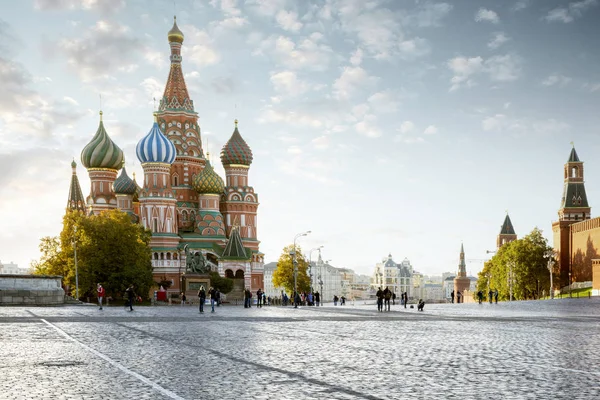 Praça Vermelha na cidade de Moscou, Rússia — Fotografia de Stock