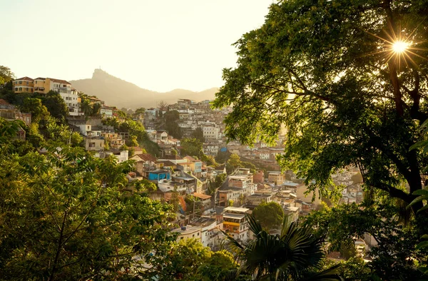 Favela Colorida Cidade Rio Janeiro Brasil — Fotografia de Stock