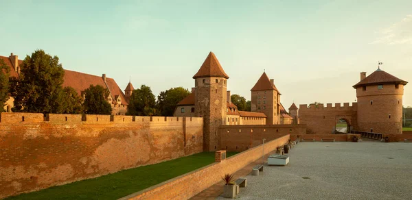 Panorama Castelo Malbork Polónia — Fotografia de Stock