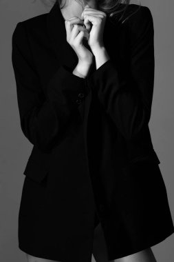 Yüzü olmayan güzel bir yakın çekim model fotoğrafı