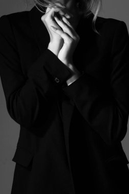 Yüzü olmayan güzel bir yakın çekim model fotoğrafı