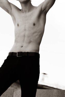 Güçlü adam portre fotoğrafı