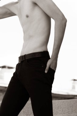 Güçlü adam portre fotoğrafı