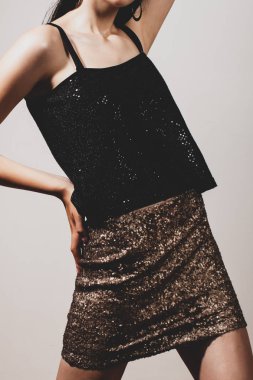 Yüzü olmayan güzel bir yakın çekim model fotoğrafı