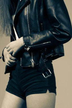 Yüzü olmayan güzel bir yakın çekim model fotoğrafı