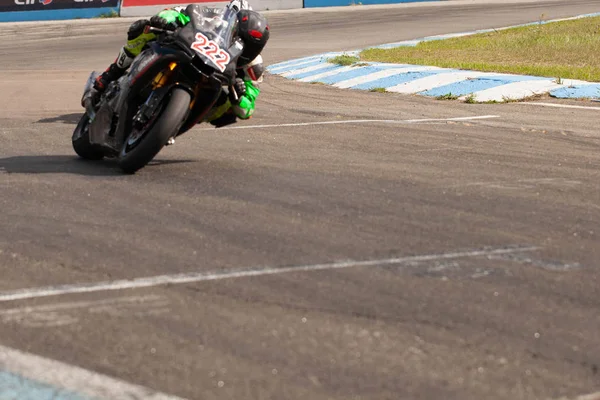 Potentes Motocicletas Deportivas Carreras Primer Plano —  Fotos de Stock