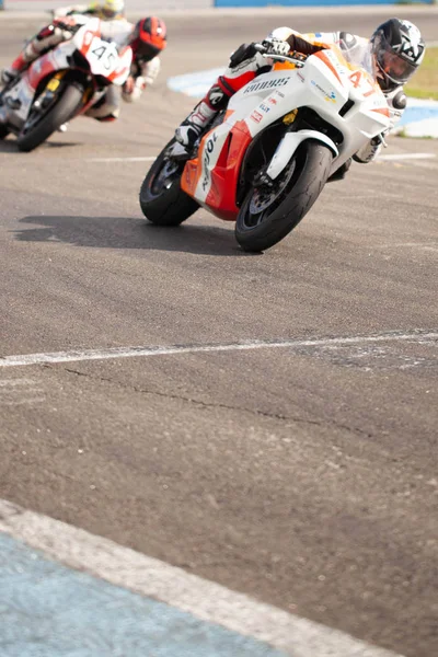 Potentes Motocicletas Deportivas Carreras Primer Plano —  Fotos de Stock