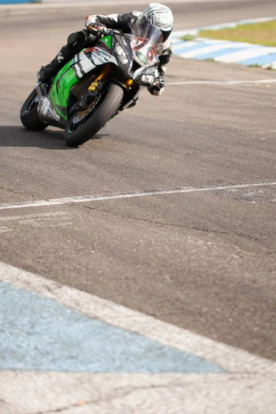 Krachtige Sport Motorfietsen Close Races — Stockfoto