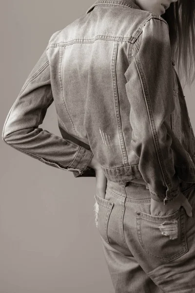 Красивая Стильная Фотография Человека Лица Одежде — стоковое фото
