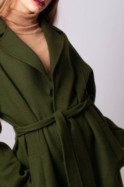 Bir kızın moda giysiler yakın çekim fotoğraf