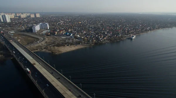 Vackert Foto Från Stadens Höjd Kiev Ukraina — Stockfoto