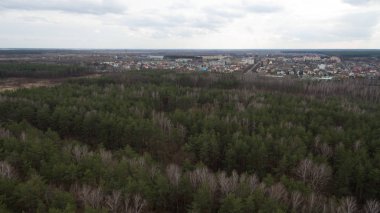 Büyük bir yükseklikten doğanın güzel görünümü