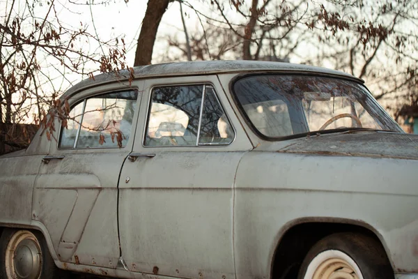 Foto Carro Velho Aldeia — Fotografia de Stock