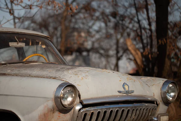 Photo One Old Car Village — Stock Photo, Image