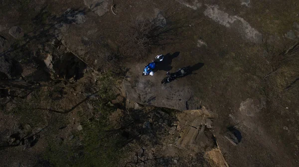 Büyük bir yükseklikten fotoğraf.