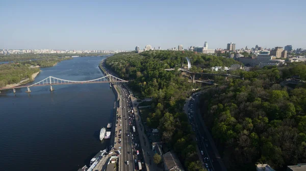 Vie Moderne Repos Dans Ville Vue Panoramique — Photo