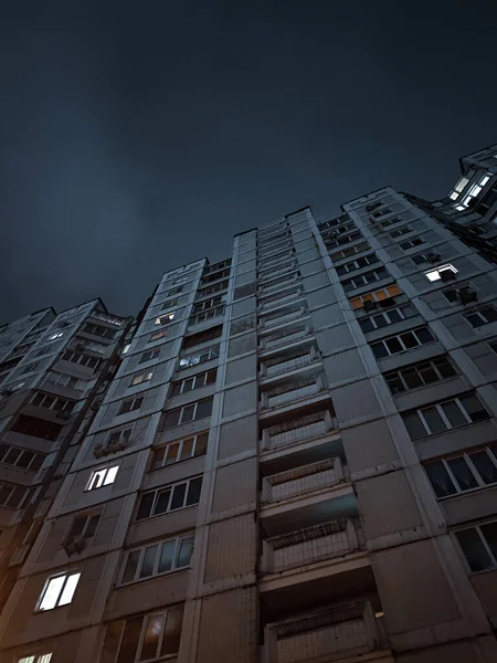 High Rise Old Houses Kiev — Stock Photo, Image