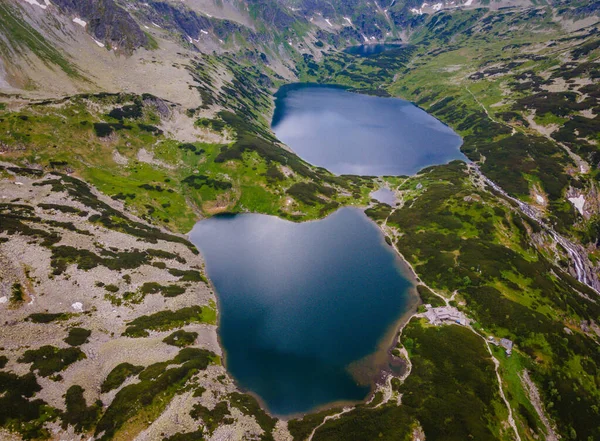 Vista aérea das montanhas e lagos de Tatras em Zakopane, Polônia — Fotografia de Stock