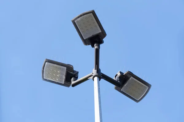 Flood lights LED for security against blue sky