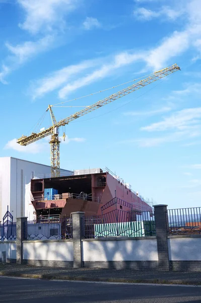 格拉斯哥港造船业与起重机弗格森造船业 — 图库照片