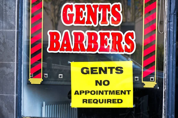 Caballeros barberos no firmar ninguna cita requerida — Foto de Stock