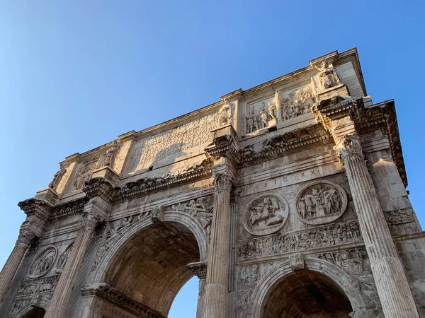 Arco Costantino Вид Арку Константина Закате Риме Италия — стоковое фото