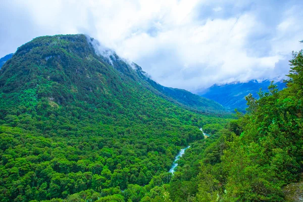 Montanhas Parque Nacional Fiordland — Fotografia de Stock