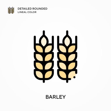 Arpa, yuvarlak çizgi rengini detaylandırdı. Modern vektör illüstrasyon kavramları. Düzenlemesi ve kişiselleştirmesi kolay.