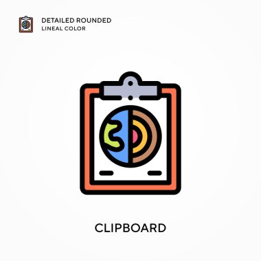 Pano ayrıntılı yuvarlak doğrusal renk. Modern vektör illüstrasyon kavramları. Düzenlemesi ve kişiselleştirmesi kolay.