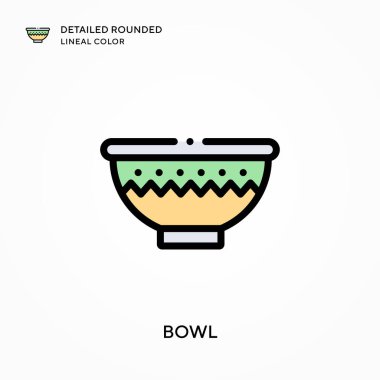 Kâse yuvarlak yuvarlak çizgi rengini detaylandırdı. Modern vektör illüstrasyon kavramları. Düzenlemesi ve kişiselleştirmesi kolay.