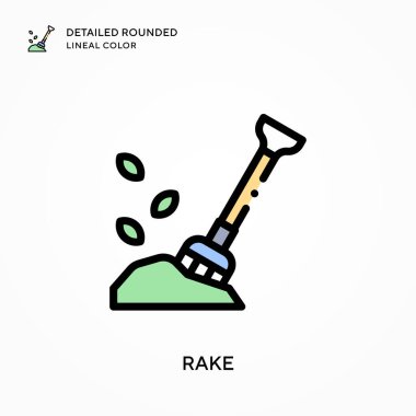 Ayrıntılı yuvarlak çizgisel renk. Modern vektör illüstrasyon kavramları. Düzenlemesi ve kişiselleştirmesi kolay.