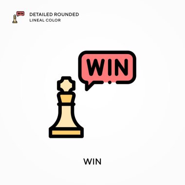 Ayrıntılı yuvarlak çizgi rengini kazan. Modern vektör illüstrasyon kavramları. Düzenlemesi ve kişiselleştirmesi kolay.