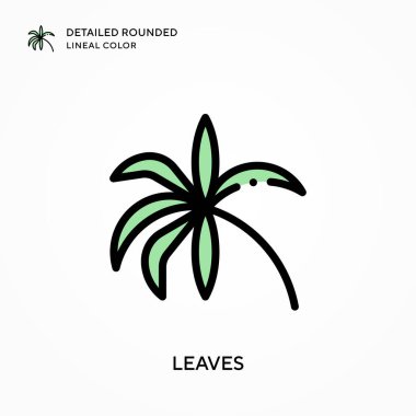 Ayrıntılı yuvarlak çizgisel renk bırakıyor. Modern vektör illüstrasyon kavramları. Düzenlemesi ve kişiselleştirmesi kolay.