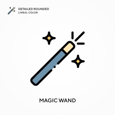 Sihirli ve detaylı yuvarlak çizgi rengi. Modern vektör illüstrasyon kavramları. Düzenlemesi ve kişiselleştirmesi kolay.