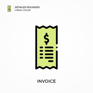 Fatura ayrıntılı yuvarlak çizgisel renk. Modern vektör illüstrasyon kavramları. Düzenlemesi ve kişiselleştirmesi kolay.