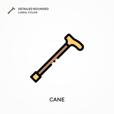 Çubuk detaylı yuvarlak çizgisel renk. Modern vektör illüstrasyon kavramları. Düzenlemesi ve kişiselleştirmesi kolay.