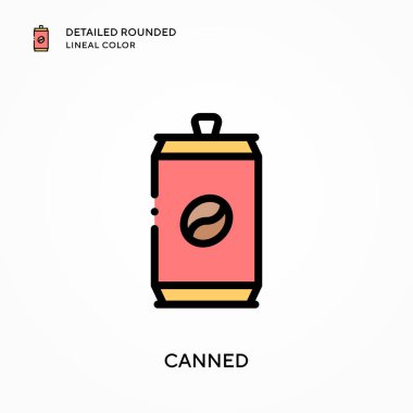 Detaylı yuvarlak renkli. Modern vektör illüstrasyon kavramları. Düzenlemesi ve kişiselleştirmesi kolay.