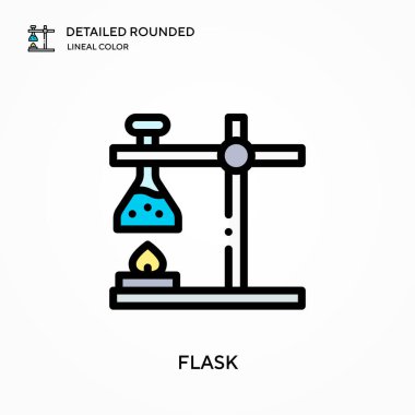 Mataranın ayrıntılı yuvarlak doğrusal renk vektör simgesi. Web mobil UI ögesi için resimleme sembolü tasarım şablonu. Düzenlenebilir vuruşlarda mükemmel renk modern piktogram. İş projeniz için şişe simgeleri