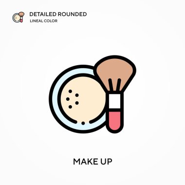 Ayrıntılı yuvarlak doğrusal renk vektör simgesi oluştur. Web mobil UI ögesi için resimleme sembolü tasarım şablonu. Düzenlenebilir vuruşlarda mükemmel renk modern piktogram. İş projeniz için simgeler uydur